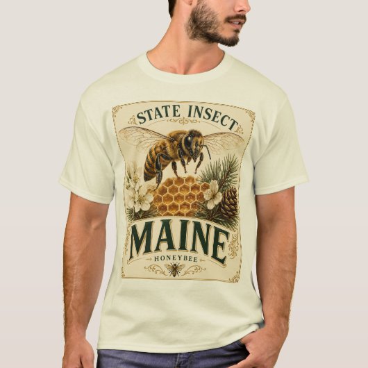 ミツバチのメイン Tシャツ (正面)