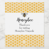 ミツバチのラベル ワインラベル (シングルラベル)