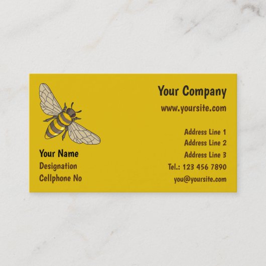 ミツバチの名刺 名刺 (正面)