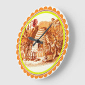 ミツバチの女王 ラージ壁時計 (傾斜)