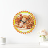 ミツバチの女王 ラージ壁時計 (ホーム)