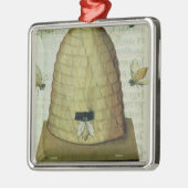 ミツバチの巣および蜂 メタルオーナメント (左)