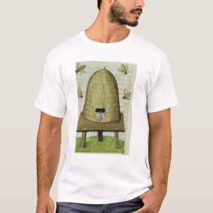 ミツバチの巣および蜂 Tシャツ