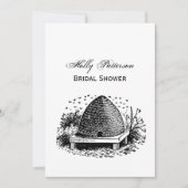 ミツバチの巣と蜂#1 ヘラルディック ヴィンテージ 招待状 (正面)