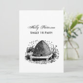 ミツバチの巣と蜂＃１　ヘラルディック ヴィンテージ 招待状 (スタンド正面)