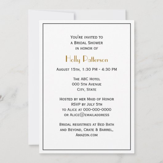 ミツバチの巣と蜂#1 ヘラルド的 ヴィンテージ 招待状 (裏面)