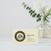 ミツバチの巣の養蜂場名ワイルドフラワーハニー 名刺 (スタンド正面)