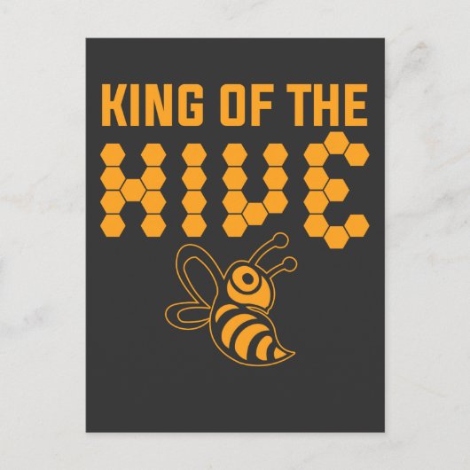 ミツバチの巣箱の養蜂王 ポストカード (正面)