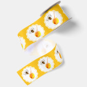 ミツバチの巣箱 はちみつ瓶 養蜂場 サテンリボン (裏面)