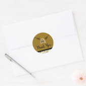ミツバチの巣箱 誕生日パーティーのお礼ギフト ラウンドシール (封筒)
