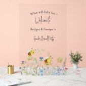 ミツバチの性がベビーを明らかにするパーティー アクリルサイン (ウェディング)