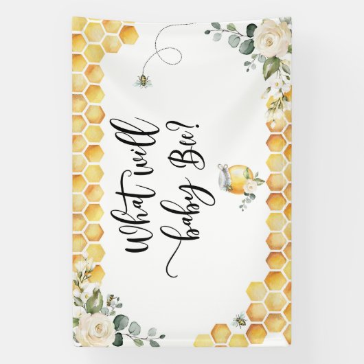 ミツバチの性別が何をベビーする 横断幕 (縦)