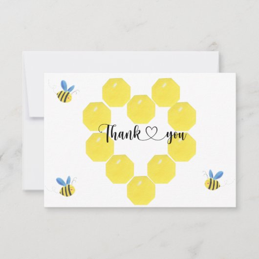 ミツバチの性別発現サンキューカード カード (正面)