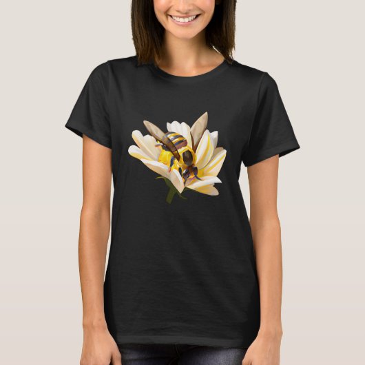 ミツバチの救世主 ポリネーターを救え Tシャツ (正面)