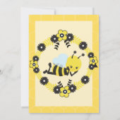 ミツバチの日のパーティー誕生日サンキューカード サンキューカード (裏面)