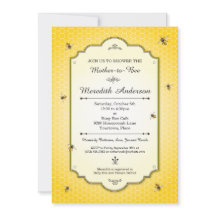 ミツバチの母とミツバチの赤ちゃんシャワー