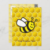 ミツバチの漫画 ポストカード (正面/裏面)