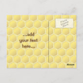 ミツバチの漫画 ポストカード (裏面)