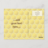 ミツバチの漫画 ポストカード (裏面)