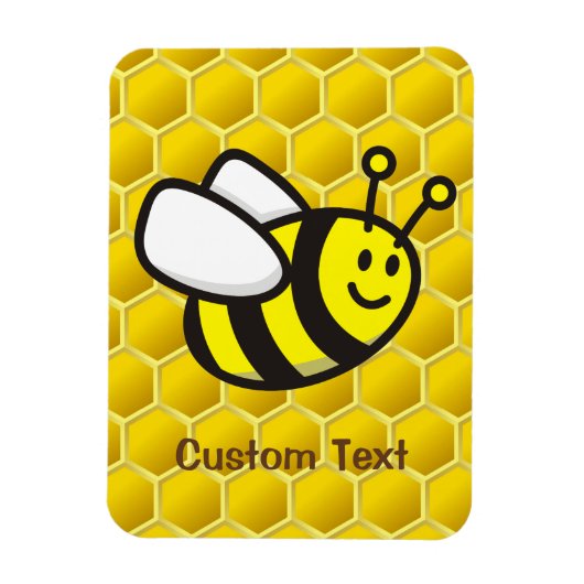 ミツバチの漫画 マグネット (縦)