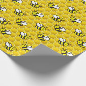 ミツバチの漫画 ラッピングペーパー (角)