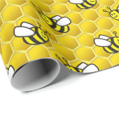 ミツバチの漫画 ラッピングペーパー (ロールコーナー)