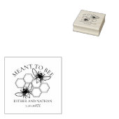 ミツバチの結婚記念品 ゴムスタンプ ラバースタンプ (押印)