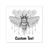 ミツバチの自墨印 セルフインキングスタンプ (デザイン)