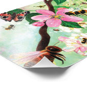 ミツバチの花を咲かせる木 フォトプリント            (角)