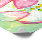 ミツバチの花を咲かせる木 ポスター (角)