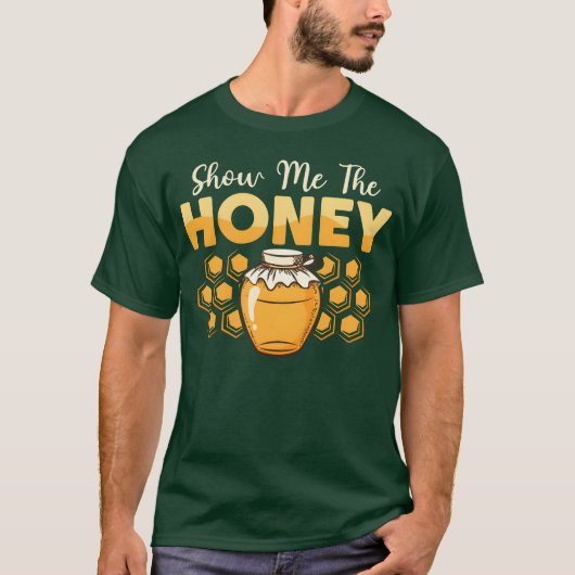 ミツバチの蜂蜜養蜂家ミツバチ飼育養蜂のフリース Tシャツ (正面)