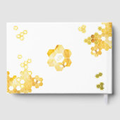 ミツバチの赤ちゃんシャワーの途中の甘い小さな蜂蜜 ゲストブック (裏面)