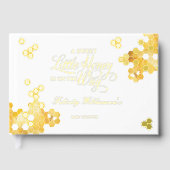 ミツバチの赤ちゃんシャワーの途中の甘い小さな蜂蜜 ゲストブック (正面)