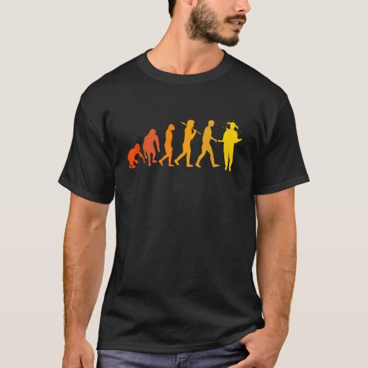 ミツバチの進化 養蜂家のプレゼント Tシャツ (正面)
