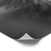 ミツバチの部分色の花 ポスター (角)