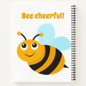 ミツバチの陽気な螺旋状手帳 ノートブック (裏面)