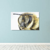 ミツバチの頭 キャンバスプリント (インサイチュ (ウッドフロア))