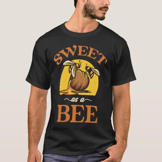 ミツバチの飼い主のミツバチとして甘保いハチ2 Tシャツ (正面)