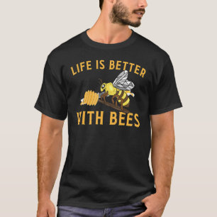 ミツバチの養蜂家とミツバチの生活は蜂蜜に優れている Tシャツ