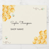 ミツバチの養蜂家の瓶 リキュールボトルラベル (シングルラベル)