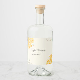 ミツバチの養蜂家の瓶 リキュールボトルラベル