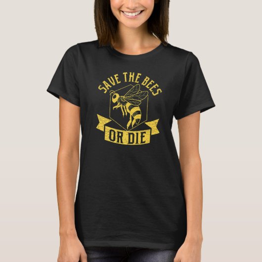 ミツバチの養蜂救屋ザビーツ Tシャツ (正面)