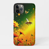 ミツバチの黄金の花粉バースト喜びデザイン Case-Mate iPhoneケース (裏)