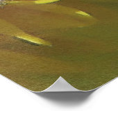 ミツバチは黄色を愛している…[水彩] ポスター (角)