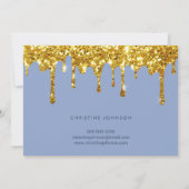 ミツバチやアジサイの花 招待状 (裏面)