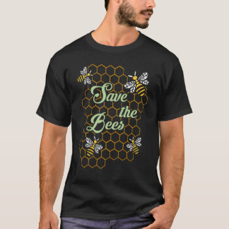ミツバチを救え ビーカーを助けよう Tシャツ