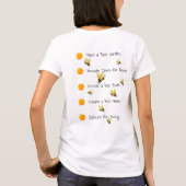 ミツバチを救え Tシャツ (裏面)