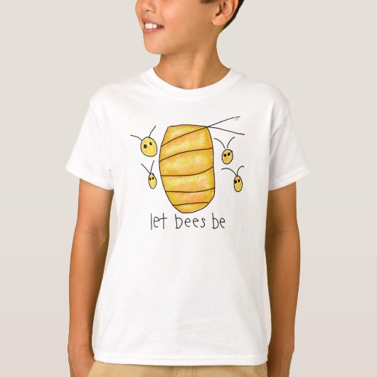 "ミツバチを生きさせて" Tシャツ (正面)