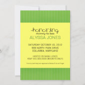 ミツバチベビーシャワー招待状 招待状 (裏面)