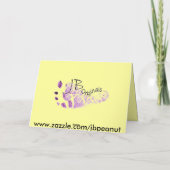 ミツバチ付きヒマワリ カード (裏面)